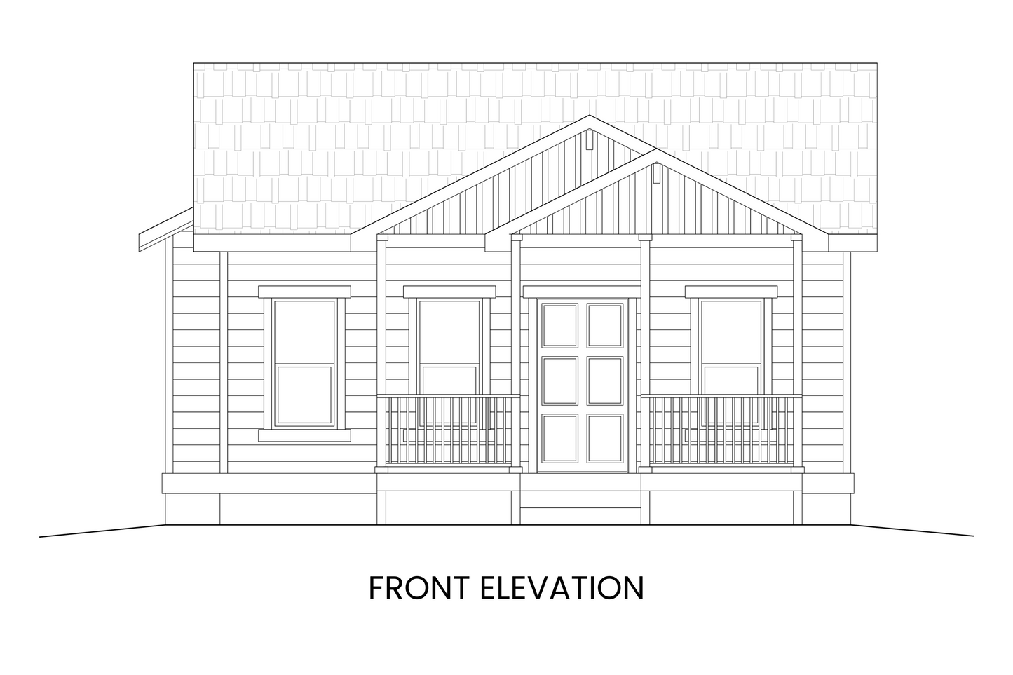 Aspen's charming front elevation featuring classic Craftsman details and a welcoming entry.