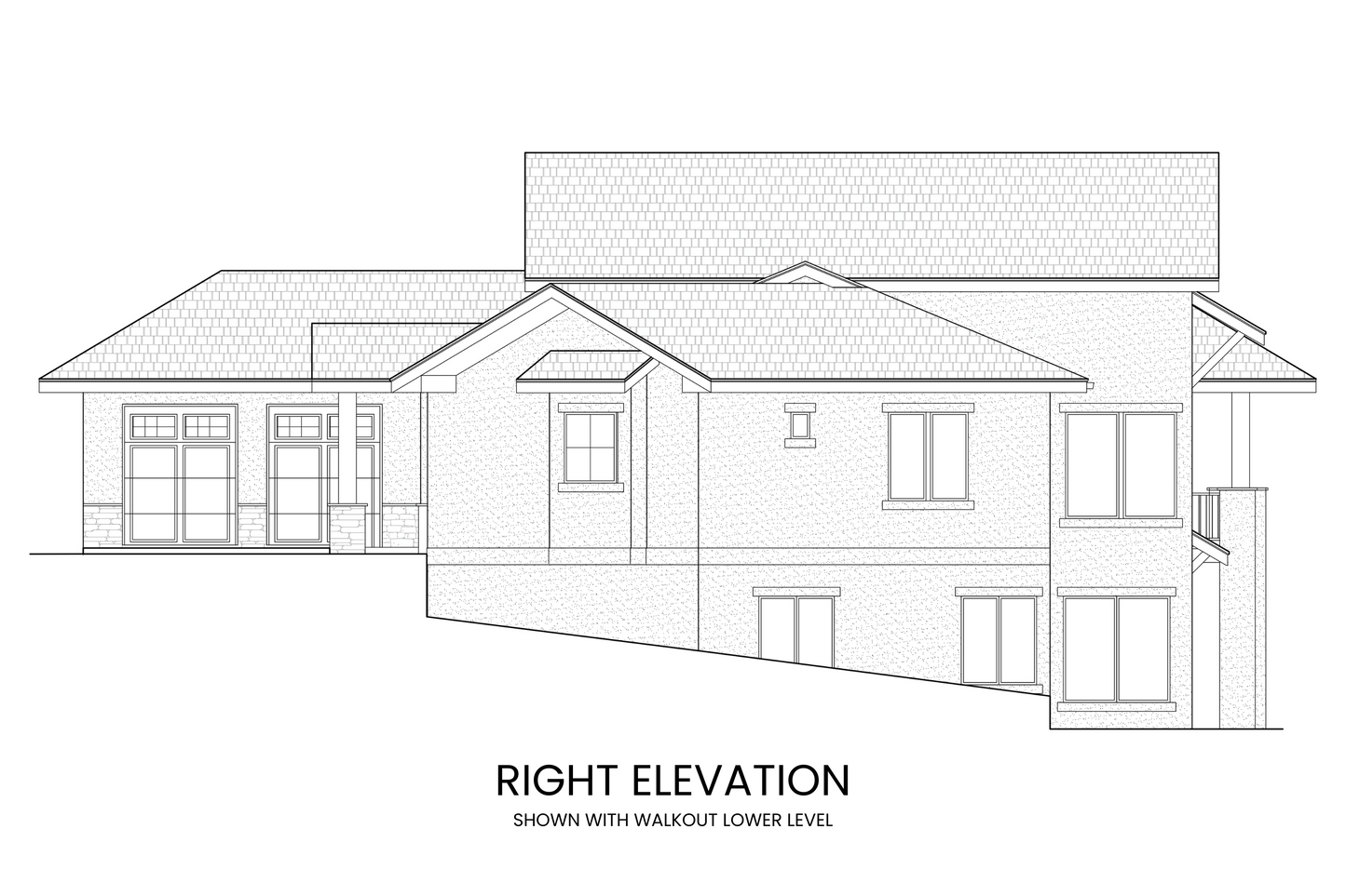 Country-Craftsman-Lodge-Plan-with-Lower-Level-Expansion-Suited-For-Wide-Lots-Right-Elevation-Rocky-Mountain-Plan-Company-Boreas-Pass