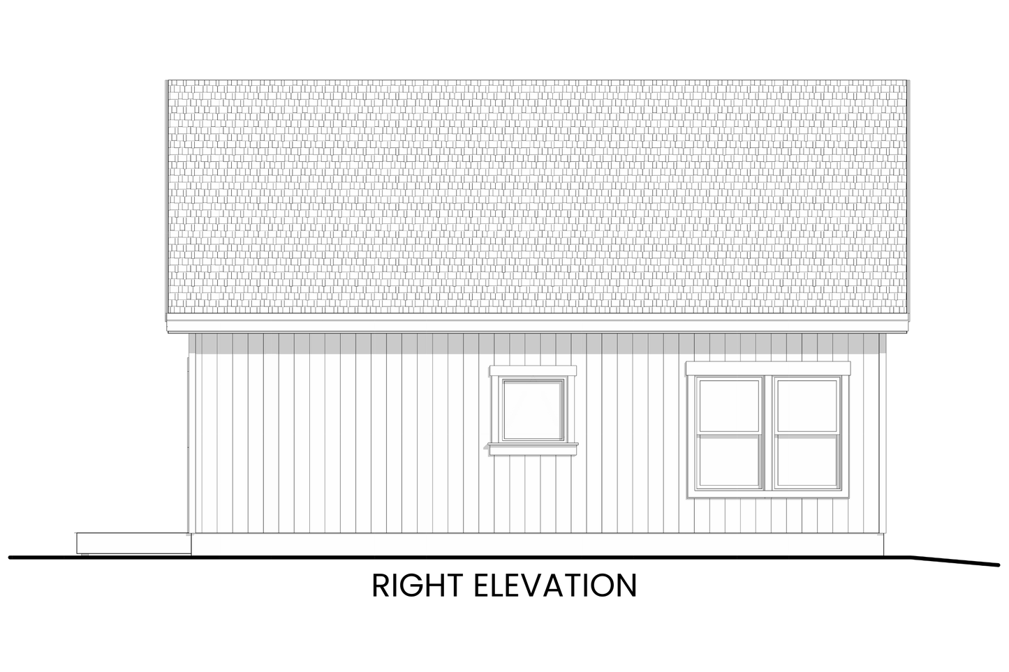 Modern-Farmhouse-ADU-Plan-Right-Elevation-Rocky-Mountain-Plan-Company-Lark-Bunting