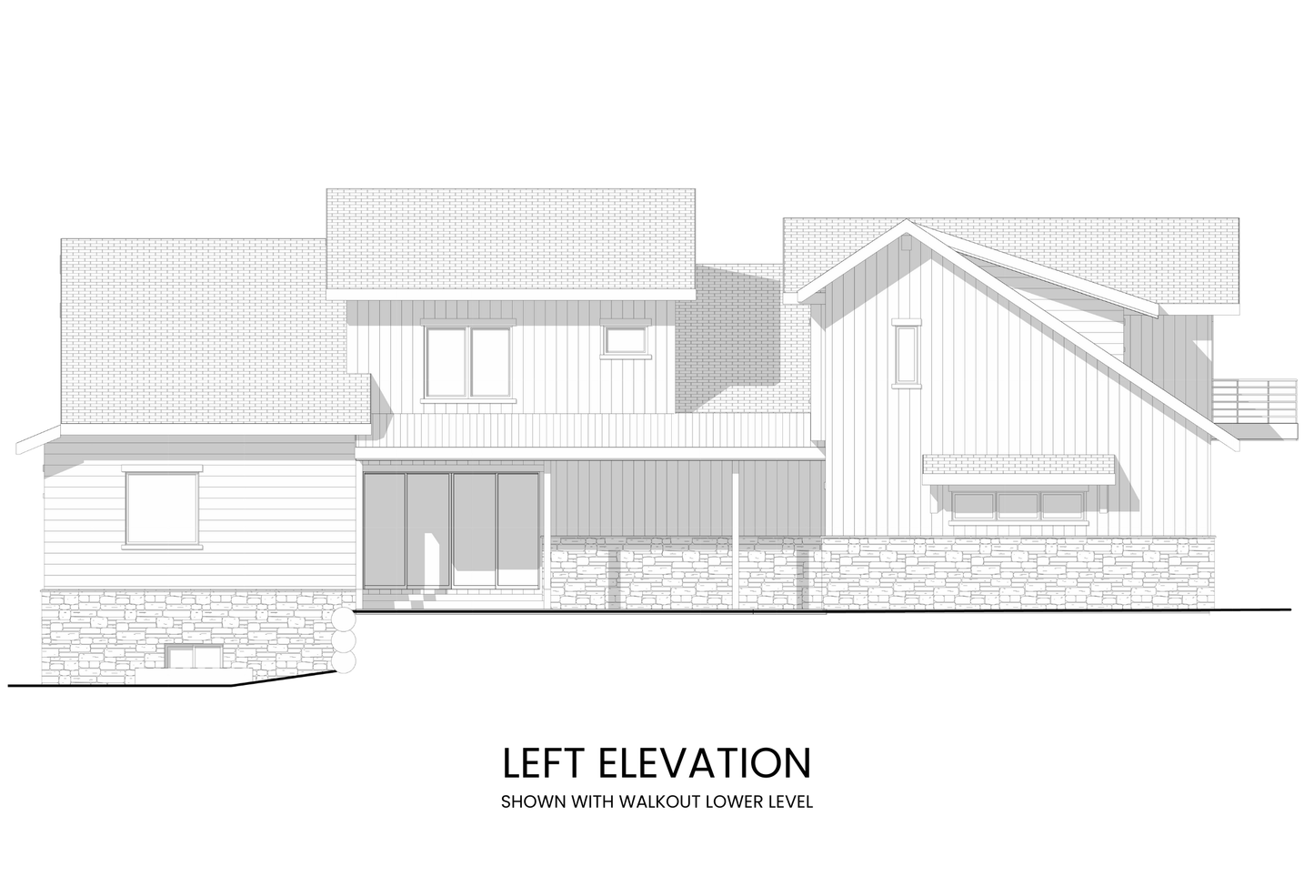 Ultimate-Vacation-Lodge-Plan-with-Guest-Suites-Left-Elevation-Rocky-Mountain-Plan-Company-Meadow-Creek