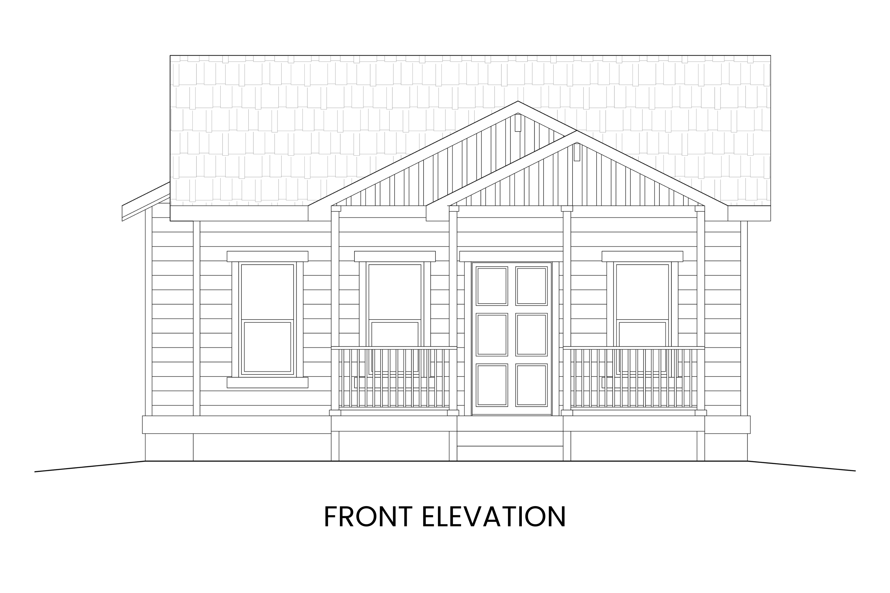 Aspen's charming front elevation featuring classic Craftsman details and a welcoming entry.