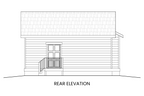 Rear exterior of Aspen with a simple yet functional layout, perfect for small lots or vacation homes.
