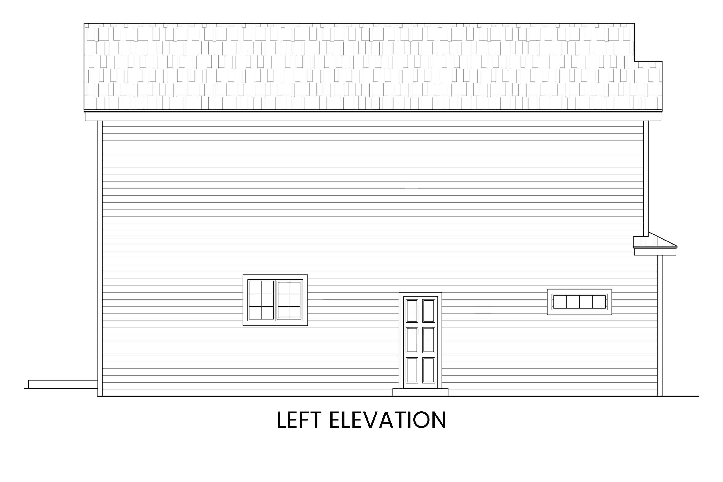 Side view showcasing the home’s efficient footprint and single-car garage.