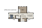Cabin-Plan-with-Front-Porch-and-View-Upper-Level-Floor-Plan-Rocky-Mountain-Plan-Company-Lake-Agnes