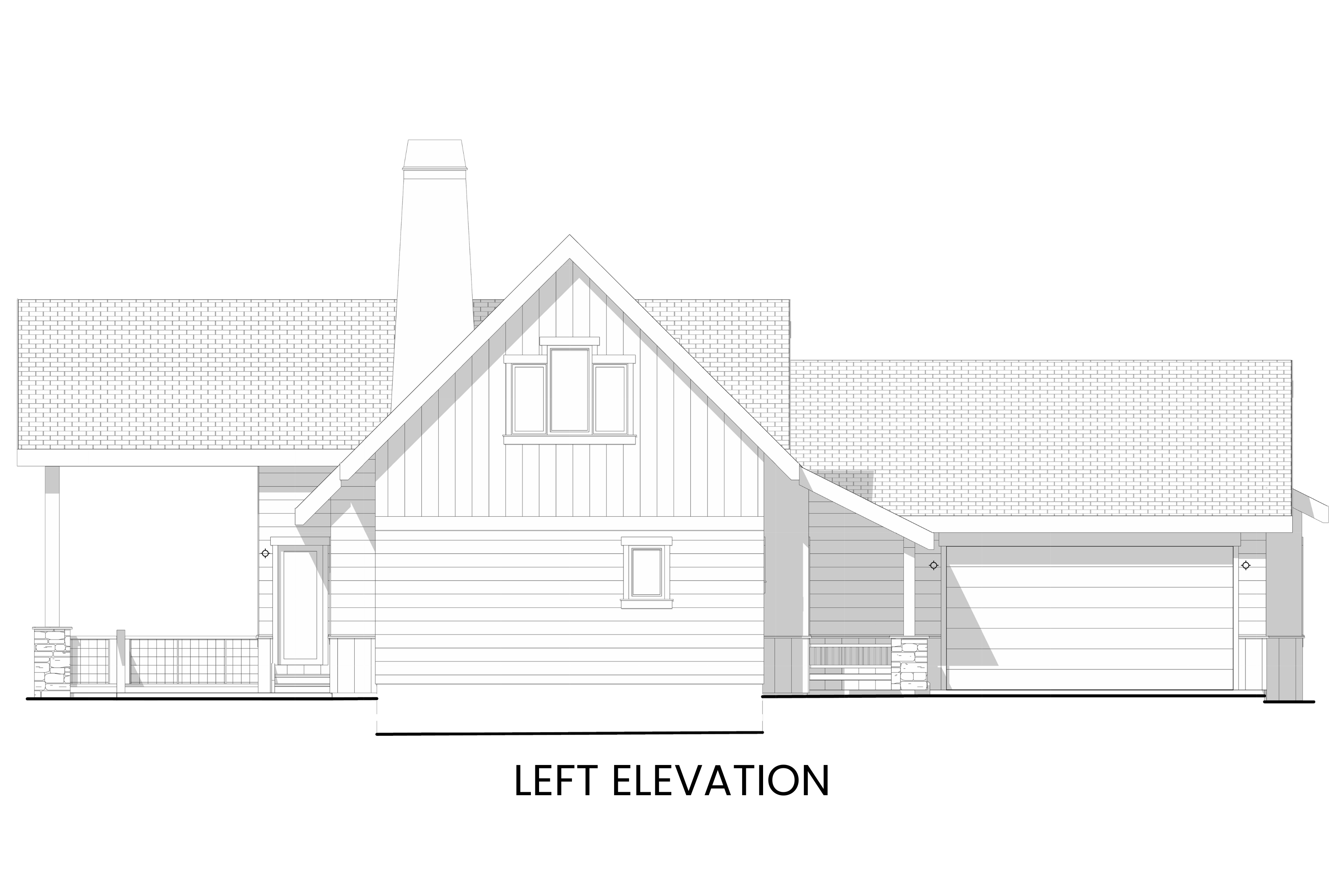 Cabin-Plan-with-Front-Porch-for-Sites-with-a-Rear-View-Left-Elevation-Rocky-Mountain-Plan-Company-Lake-Agnes