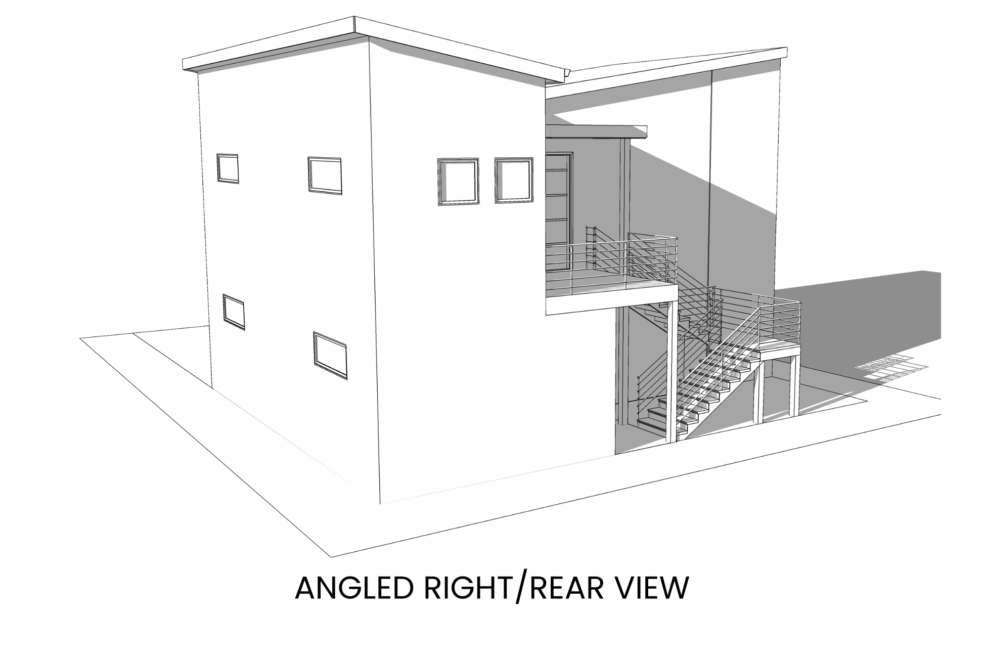 Contemporary-Carriage-House-Plan-Right-Rear-View-Rocky-Mountain-Plan-Company-Scarlet-Avens