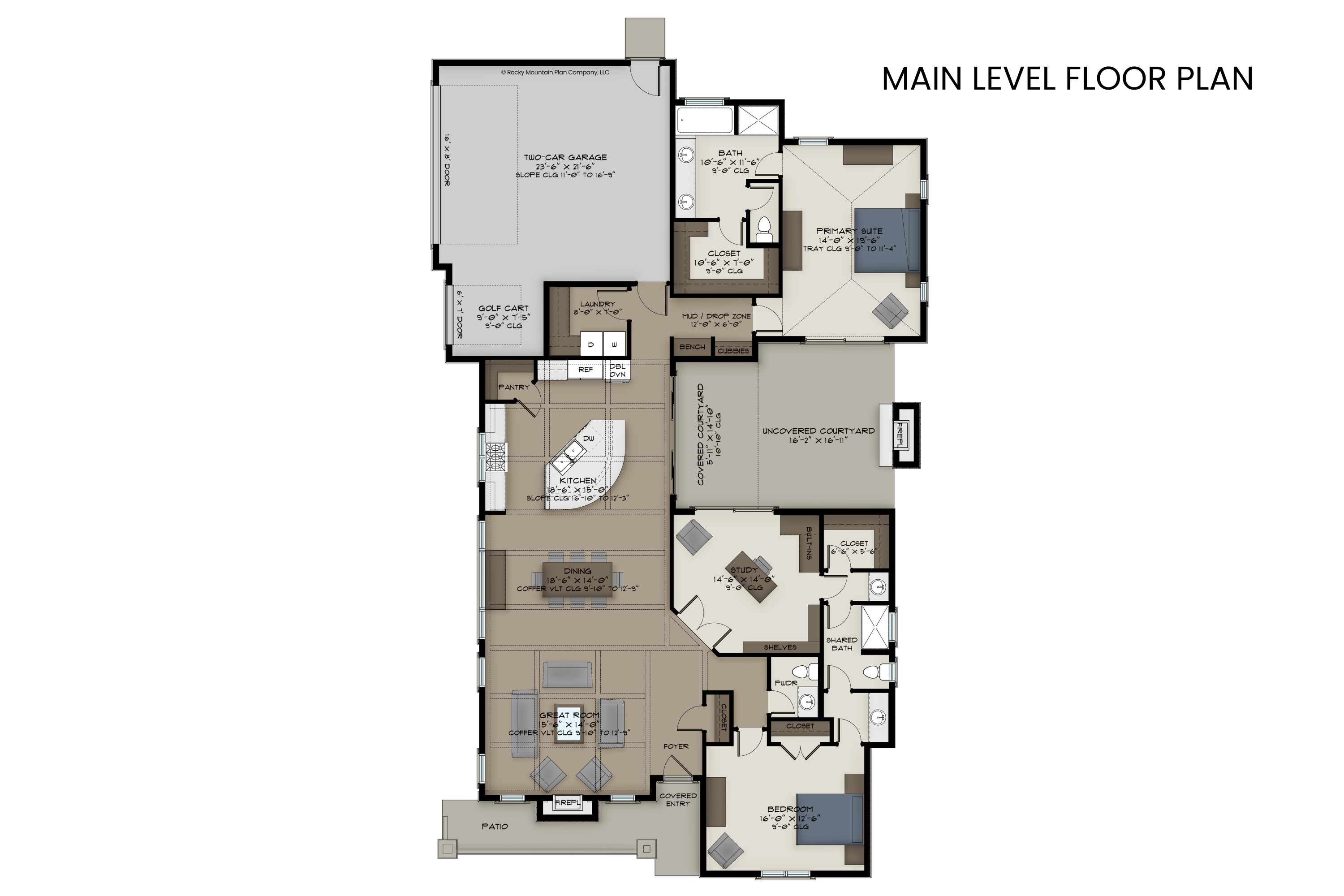 Craftsman-Courtyard-Ranch-Plan-Main-Level-Floor-Plan-Rocky-Mountain-Plan-Company-Sequoia