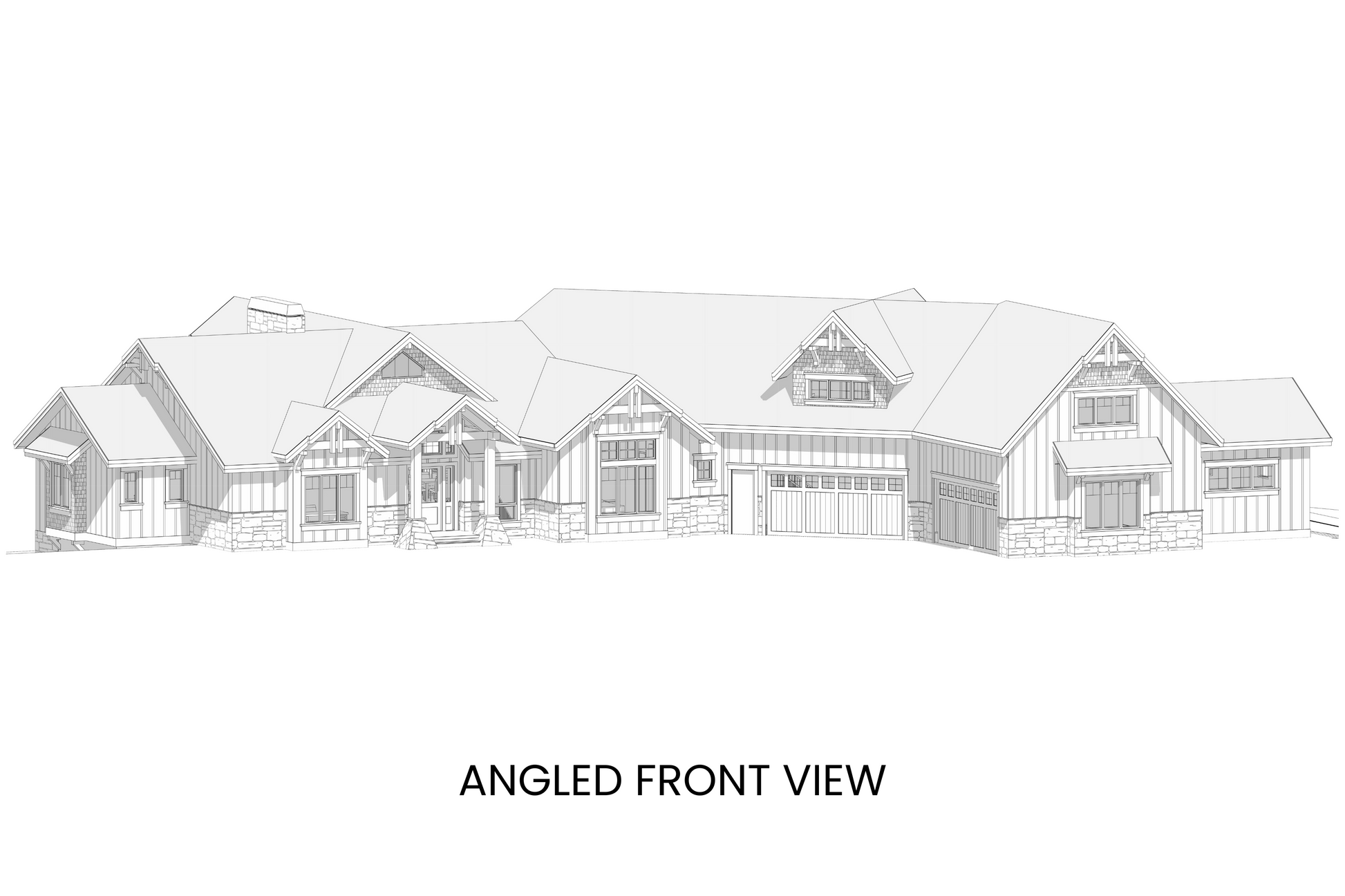 Grand-Mountain-Lodge-Plan-with-Lower-Level-Expansion-Front-View-Rocky-Mountain-Plan-Company-Blizzard-Mountain