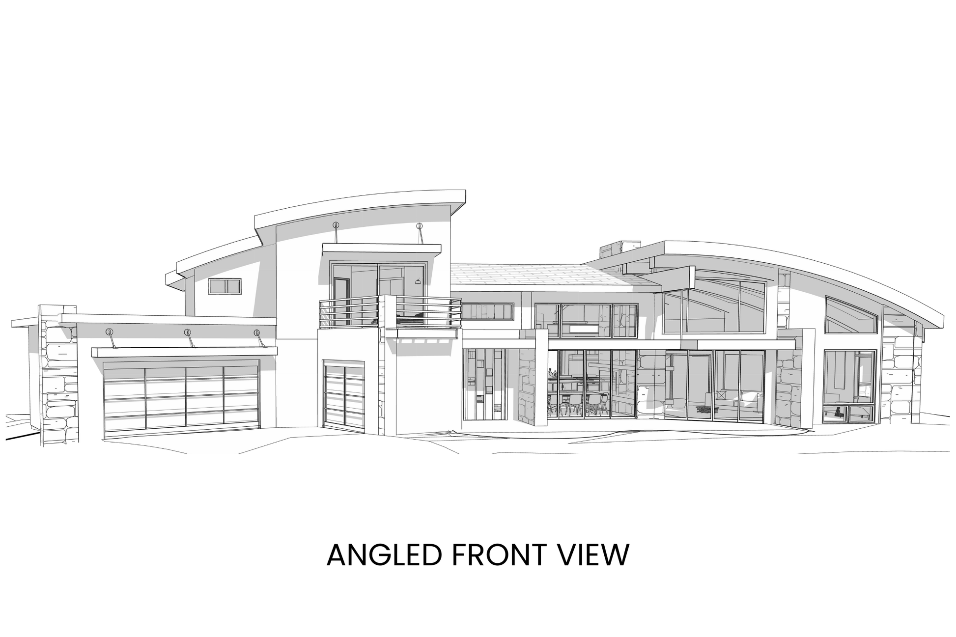 Luxe-Contemporary-House-Plan-with-Upper-Level-Primary-Suite-Front-Front-View-Rocky-Mountain-Plan-Company-Mount-Werner