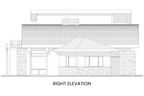 Luxe-Contemporary-House-Plan-with-Upper-Level-Primary-Suite-Front-Right-Elevation-Rocky-Mountain-Plan-Company-Mount-Werner
