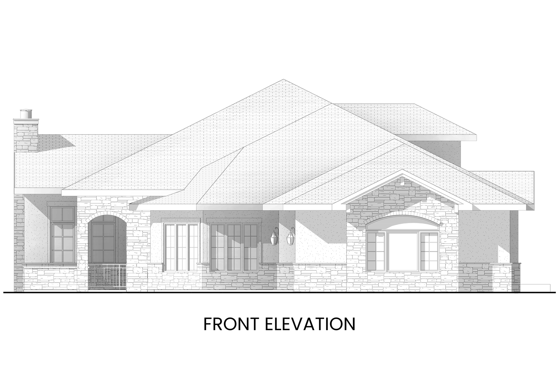 Luxe-Ranch-Home-Plan-with-Lower-Level-Expansion-Front-Elevation-Rocky-Mountain-Plan-Company-Desert-Marigold