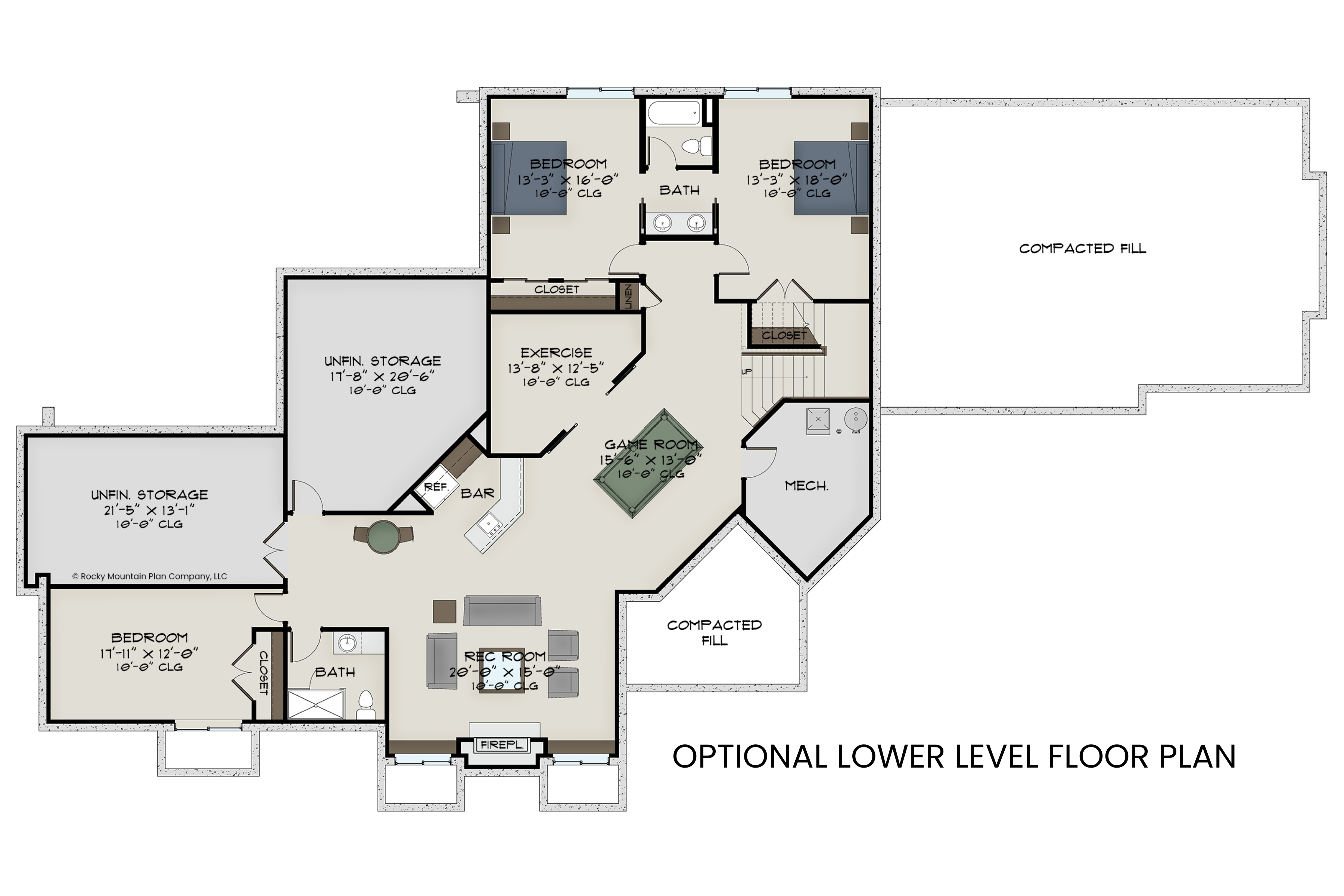 Luxe-Ranch-Home-Plan-with-Lower-Level-Expansion-Lower-Level-Floor-Plan-Rocky-Mountain-Plan-Company-Desert-Marigold