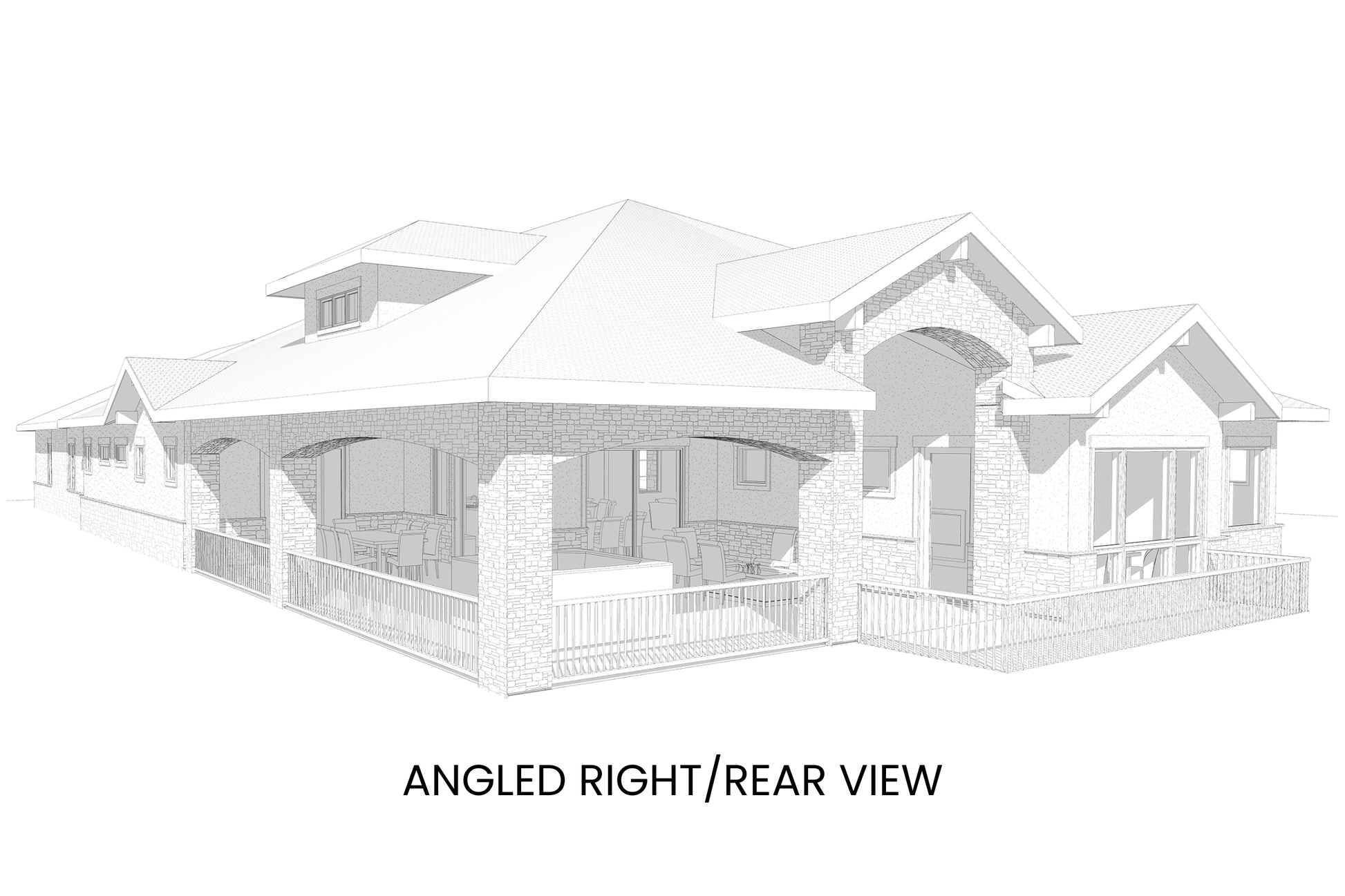 Luxe-Ranch-Home-Plan-with-Lower-Level-Expansion-Right-Rear-View-Rocky-Mountain-Plan-Company-Desert-Marigold