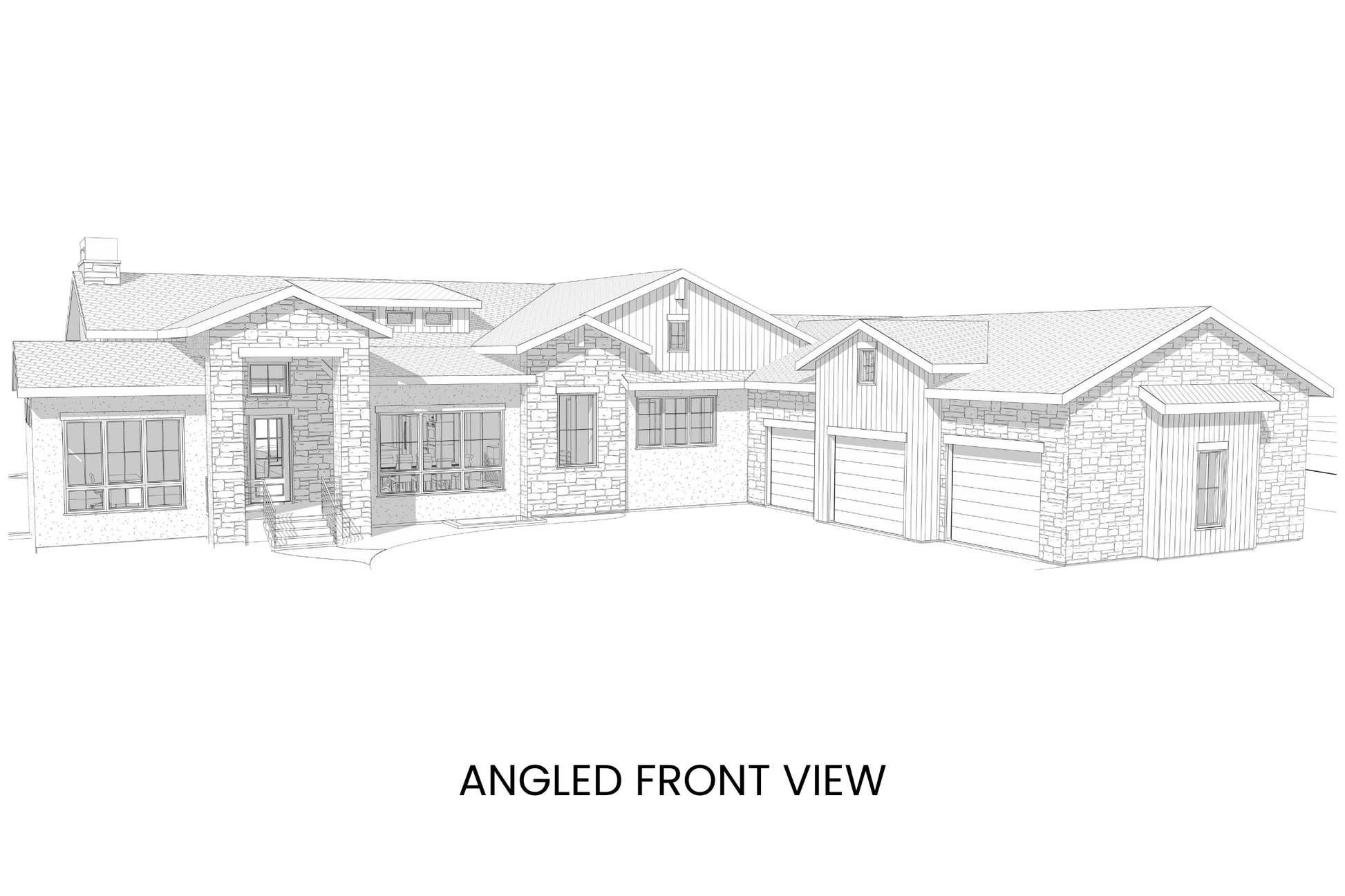 Luxurious-House-Plan-with-Gourmet-Kitchen-and-Working-Pantry-Front-View-Rocky-Mountain-Plan-Company-Stanley-Peak