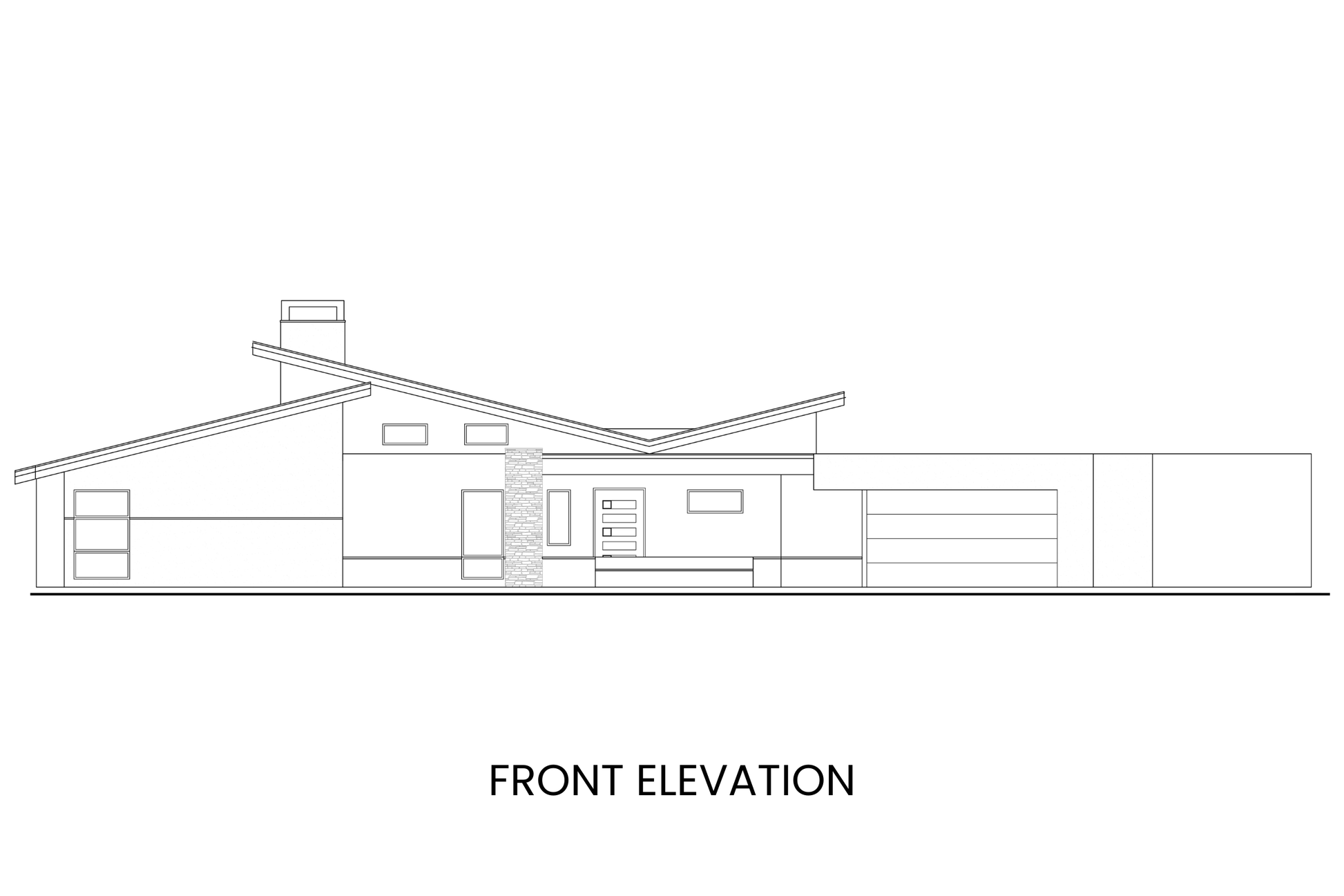 Ranch House Elevation Drawings House Plan And Elevation Drawings