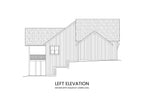 Walkout left elevation of Abraham Lake showing optional lower level walkout basement and covered patio