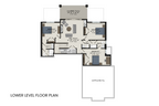 1,404 sq ft walkout basement with three bedrooms, a rec room with a fireplace, a wet bar, and patio access.
