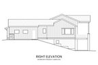 Highlighting the home’s hillside-adapted design with a walkout lower level.