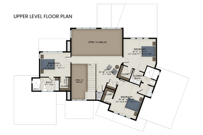 Modern-House-Plan-with-Four-Bedrooms-Upper-Level-Floor-Plan-Rocky-Mountain-Plan-Company-Citadel-Peaks