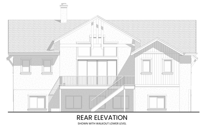 Modern-Lodge-Farmhouse-Ranch-Plan-with-Lower-Level-Expansion-Rear-Elevation-Rocky-Mountain-Plan-Company-Lodgepole