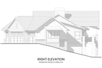 Architectural details emphasizing the mountain lodge aesthetic, large garage, and optional lower-level walkout.