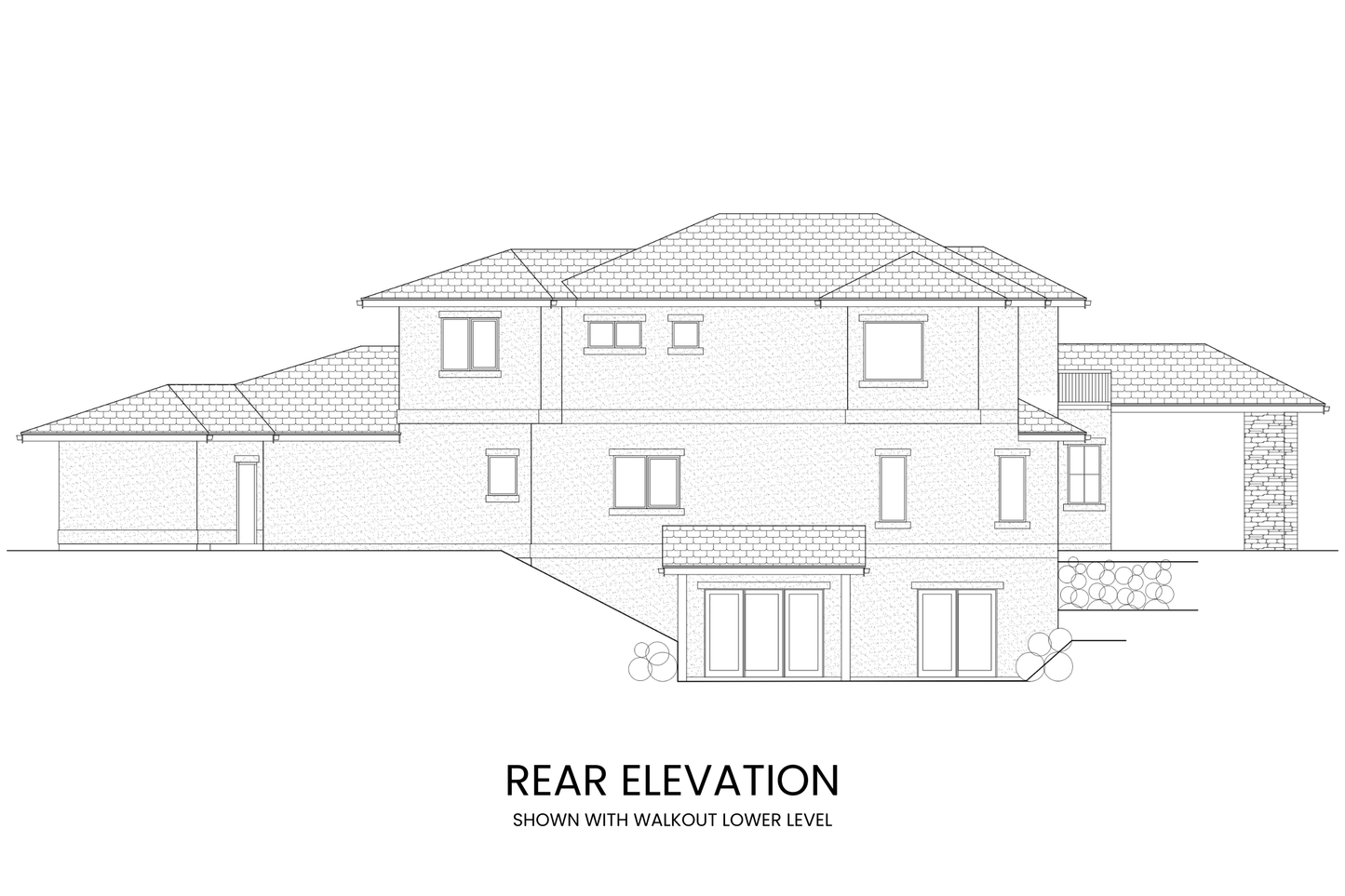 Modern-Prairie-Two-Level-Plan-Rear-Elevation-Rocky-Mountain-Plan-Company-Cathedral-Lake