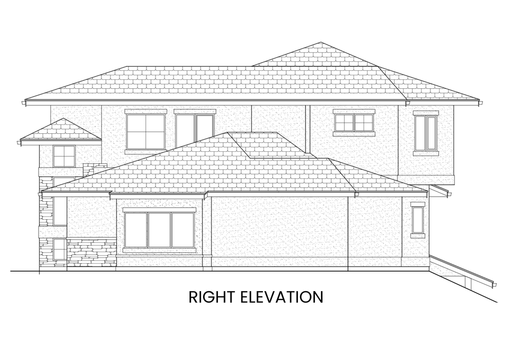 Modern-Prairie-Two-Level-Plan-Right-Elevation-Rocky-Mountain-Plan-Company-Cathedral-Lake