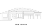 Modern Prairie Ranch Home Plan Front Elevation View Rocky Mountain Plan Company Cypress