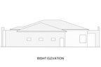 Modern Prairie Ranch Home Plan Right Elevation View Rocky Mountain Plan Company Cypress