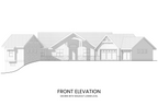 Elegant front view showcasing the home’s grand timber trusses and rustic-modern appeal.