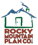 Logo of Rocky Mountain Plan Company with a house and mountain design.