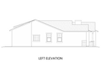 Right side elevation of Annette Lake showing the layout of windows and detailing along the single-level facade.