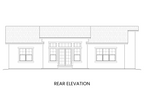 Rear elevation of Annette Lake, highlighting the rear patio and expansive windows designed for natural light.