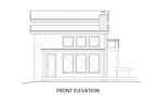 Blue Spruce front elevation — Rocky Mountain Plan Company