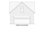 Goat Hill front elevation — modern farmhouse carriage house with two-car garage — Rocky Mountain Plan Company
