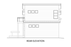 Blue Spruce rear elevation — Rocky Mountain Plan Company