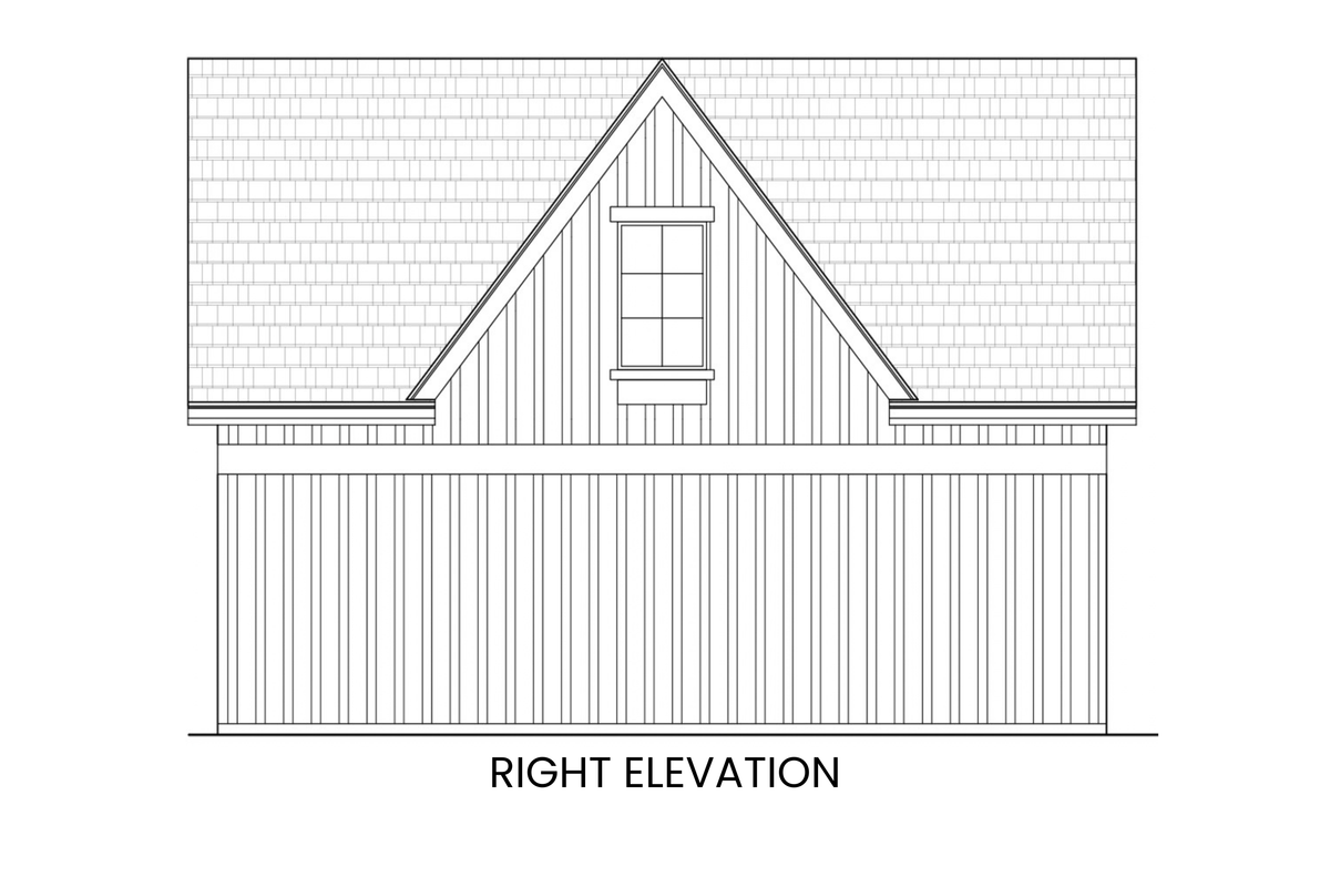Goat Hill right elevation — Rocky Mountain Plan Company