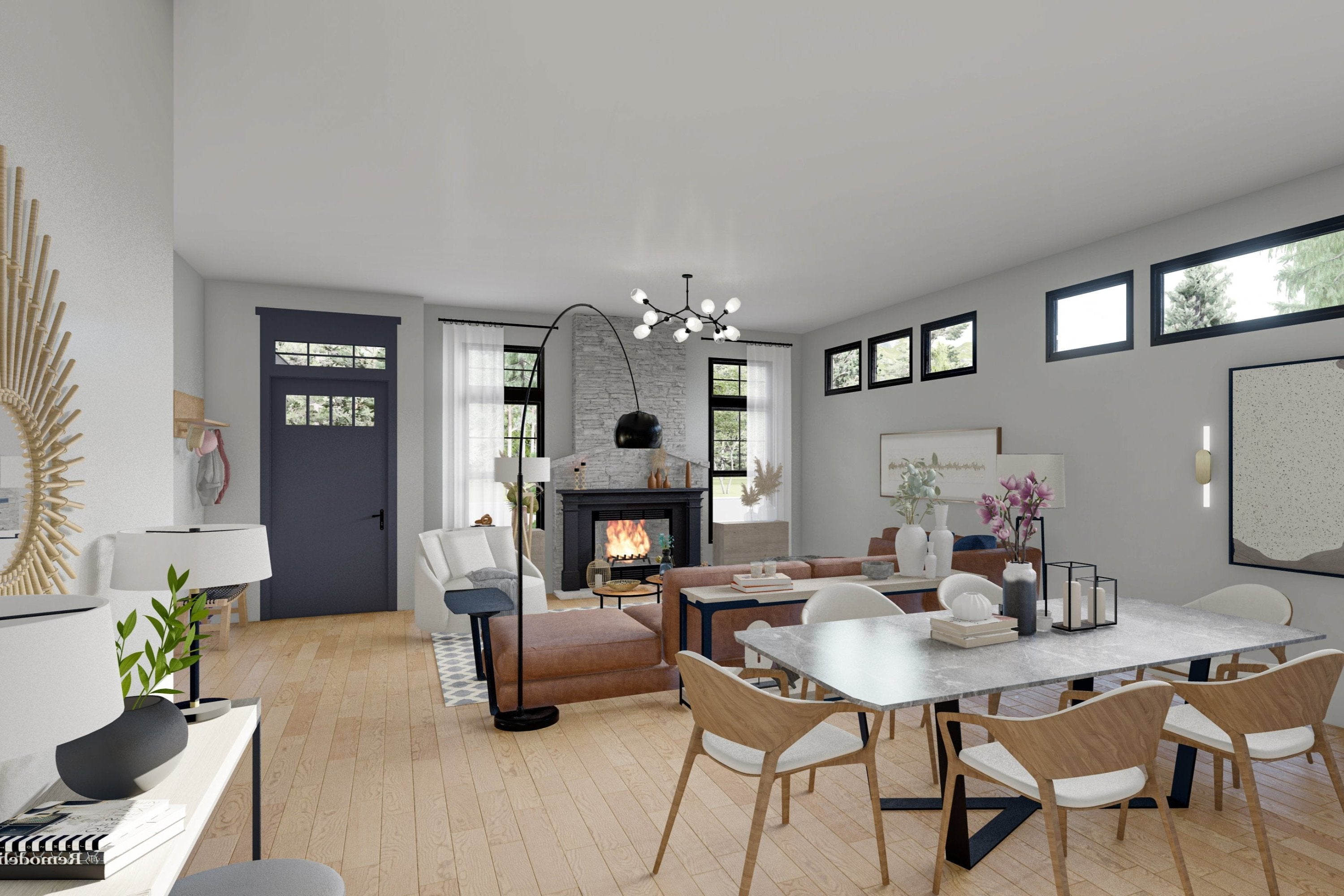 Modern-Craftsman-Ranch-Plan-Interior-View-Rocky-Mountain-Plan-Company-Sequoia